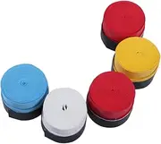 GRIRIW 5Pcs Slip Racket Grip Wrapping Bands Sweat Absorbent Tapes for Badminton Tennis Fishing Rod Random Color Overgrips for Enhanced Performance