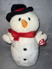 TY 2001 Beanie Buddy “Snowball” The Snowman 13” Christmas Plush Toy With Tags