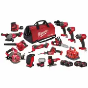 Milwaukee M18FPP13B4564B - 18V Brushless 13 Piece Combo Kit 13B4 (2x5.0Ah + 2x6.0Ah)