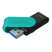 Kingston DataTraveler Exodia S USB Flash Drive - 128GB USB 3.2 Gen 1 - Black/Turquoise [DTXS/128GB]