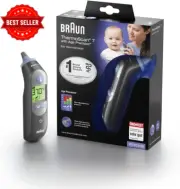 Braun ThermoScan 7 Ear Thermometer IRT6520B Black Edition with Age Precision