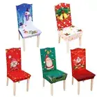 Christmas Dining Chair Cover Stretch Xmas Chair Cover For Dining Room Christmas