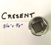 Cresent 9/16" x 3/8" Dr Standard Socket - 6 Point - Free USA Shipping