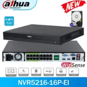 Dahua NVR5216-16P-EI 16CH 16PoE NVR WizSense Network Video Recorder CCTV System