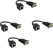 4X VGA to RJ45 Adapter Network Cable to VGA Network Cable Connector Monitor to Network Cable Connector VGA Extender