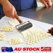 Stainless Steel Pastry Crimpers Lattice Roller Cutter Baking Tool for Pie Pizza