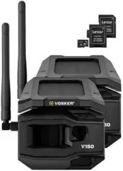 Vosker V150 Solar-Powered LTE Cellular Home Security Outdoor Camera | Motion...