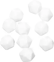 ORFOFE 10Pcs Unfinished Acrylic Dice DIY Craft Blocks Blank Square Acrylic Cubes for Creative Projects for Game Dice Painting Activities and Educational Fun