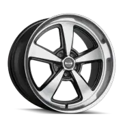 20x8.5 Ridler 652 Gloss Black With Diamond Cut Face & Lip Wheel 5x4.75 (0mm)