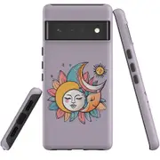 For Google Pixel 6 Pro Tough Protective Cover, Sleeping Moon