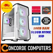 Gaming AMD Ryzen 5 5500 RX 6600 16GB RAM 512GB NVME SSD Computer Desktop PC