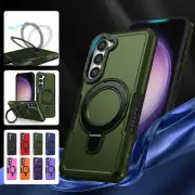 For Vivo Y17s Y33S Y21S Y20 V27E Y15S Y16 Hybrid Armor Magsafe Stand Holder Case