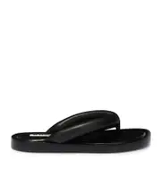 leather slides 37,40 Black