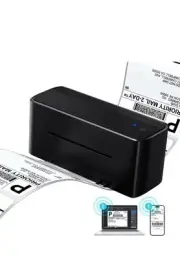 Ponek Thermal Shipping Label Printer, Bluetooth Label Printer for Small...