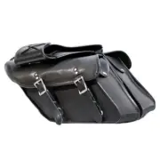 12" W MOTORCYCLE PVC SLANTED SADDLEBAGS w/ GUN HOLSTER FOR KAWASAKI - KDC4