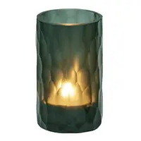 在飛比找樂天市場購物網優惠-《Philippi》波紋手工玻璃燭台(墨綠) | 蠟燭臺 燭