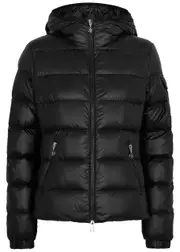 Moncler Gles Hooded Quilted Shell Jacket - Black - 3 3