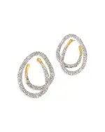 Alexis Bittar Solanales Crystal Spiral Post Earrings