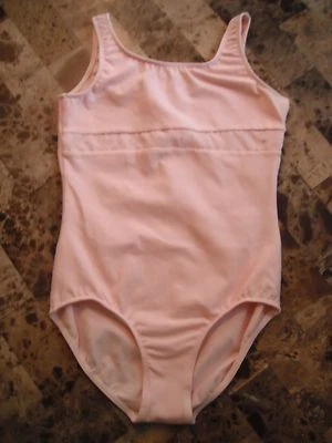 NEW girls childs BLOCH PINK LEOTARD size 12 dance BALLET tank top stars LINED