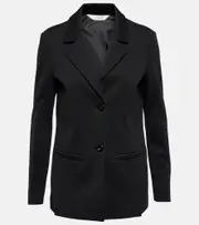 [Max Mara] Max Mara Leisure Madera cotton-blend jersey blazer UK 10 black