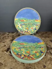 Set Of 4 Villeroy & Boch Key Grand 8 1/4" Salad Plates TIPO VIVA MONET