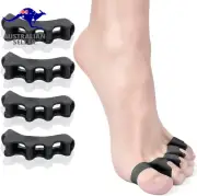 Toe Separators, 2 Pairs Soft Gel Toe Spacers to Correct