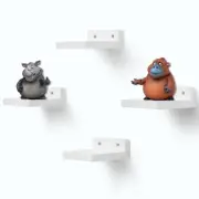 NIUBEST Small Floating Shelf, 4x4 Inch Display Ledges for Wall,Mini Shelves,R...