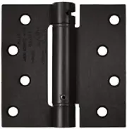 Deltana DSH44U10B Single Action Steel 4" x 4" Spring Hinge, Oil-Rubbed Bronze