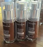 3 PACK - Revlon Illuminance Skin Caring Foundation 609 - 1 Fl Oz - SEALED