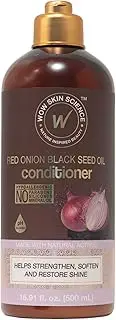 WOW Skin Science Onion Conditioner With Red Onion Seed Oil Extract, Black Seed Oil & Pro-Vitamin B5 - No Parabens, Mineral Oil, Silicones, Color & Peg - 16.90 Fl Oz