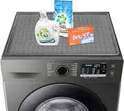 Garolue Washer and Dryer Top Protector Mat,23.6“ x 19.7" Silicone Rubber Mat for Laudry Machine & Dryer,Non Slip Heavy Duty Waterproof Washable Top Cover Pad for Home Kitchen Laundry Room