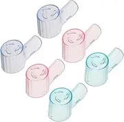 EXQUIMEUBLE Toothbrush Head Protective Covers 6 Pcs Compatible Covers Travel Case Holder Brush Head Cap Durable Easy to Use