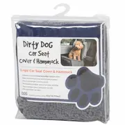 Individual Protective Car Seat Cover for Pets by Dog Gone Smart 112 x 89 Cm Grey Plastic