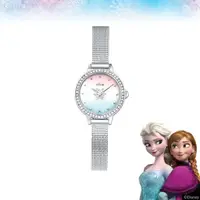 在飛比找蝦皮購物優惠-迪士尼 【Clue X Disney】冰雪奇緣雪花銀網眼手錶