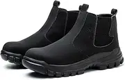 [Letuwj] Industrial Construction Shoes Welding Work Boots Men's Steel Toe