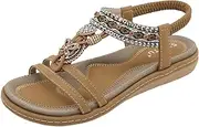 [Generic] Women Clip Toe Sandals Crystal Jelly Beach Flip Flops Female Students Korean Fashion Wear Slip on Sandals Women Comfort