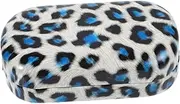 [GRADENEVE] Contacts Case for Portable Travel Holder Removal Tool Blue Faux Suede Storage Box