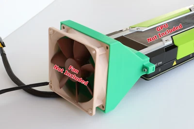 Nvidia Tesla 92mm Fan Adapter for M40, K80, P40, P100, V100