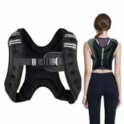 Weighted Vest, 5kg Weight Workout Vest with Reflective Stripe for Women, Men, Strength Training, Running, Fitness, Walking, Training