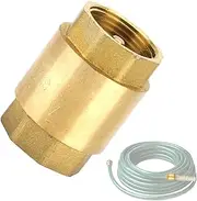 Garden Hose Check Valve - Female Threaded Anti-Backflow Check Valve - Female Threaded Anti-Backflow Check Valve for Well, Pump, Tank, Backflow Prevention