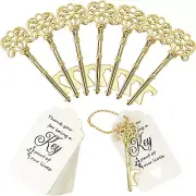 100 PCS Key Bottle Openers,Vintage Skeleton Key Bottle Opener,Wedding Favors Bot
