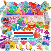 46 PCS Party Favours for Kids Prizes Box Toys, Fidget Toys Goodie Bags Stuffers for Classroom Reward Prizes, Push Pops Toys, Carnival Prizes Birthday Christmas Gifts for Kids 3-5 6-8 8-12