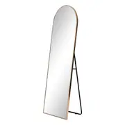 Arched Standing Full Length Metal Mirror Gold 170 cm