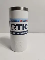 RTIC Stainless Steel Skinny Can Cooler, Fits all 12oz Slim Cans, Chalk