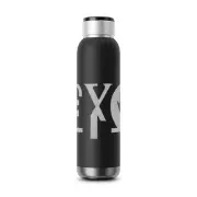 FashionXpreS Black Soundwave Copper Vacuum Audio Bottle 22oz