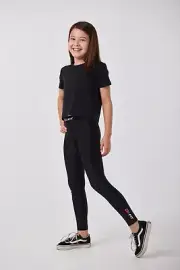 Youths Girls Compression Wear Pants Skin Tights Sports AFL Netball Soccer Hockey