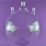 Laboratory Three Necks Glass Plat Bottom Flask 5L-50L