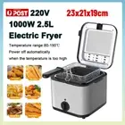 2.5L with Basket Adjustable Thermostat Deep Fryer Grill Electric Pot Frying Pan