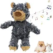 Indestructible Robust Bear Dog Toy Unbreakable Bear Dog Toy Strong Dog Toy - Plush Dog Toy Bear, Soft Squeaky Dog Chew Toy, Mighty Plush Bear Dog Toys, Interactive Dog Chew Toy for Powers Chewers