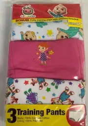 Nickelodeon Cocomelon Training Pants Unisex Kids Size 3T Multicolor Pack Of 3